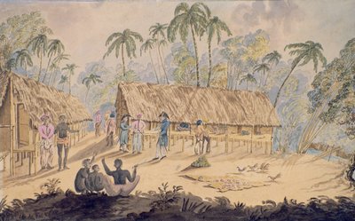 City of Acheen, North West Coast of Sumatra, 1829 by William Alexander Willis